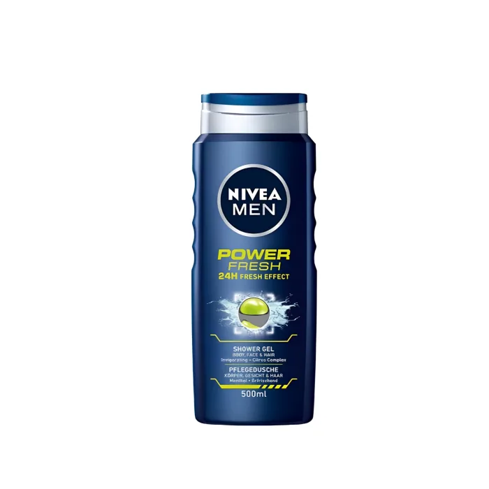 DUŠAS ŽELEJA NIVEA MEN POWER FRESH VĪRIEŠIEM 500ML