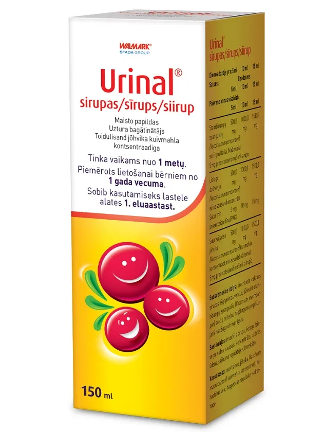 Urinal sīrups (idelyn walmark), 150 ml