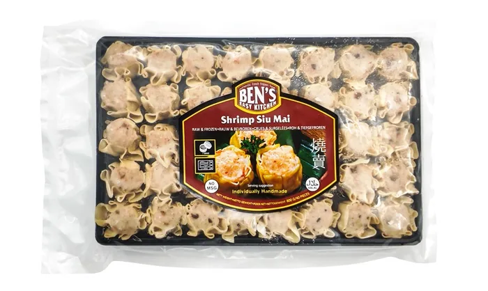 SALDĒTI SIU MAI PELMEŅI BEN`S AR GARNEĻU, ZIVJU UN KALMĀRU PILDĪJUMU, 20G X 40GAB, 800G