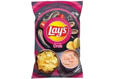 KARTUPEĻU ČIPSI KRABJU GARŠAS LAY'S 130G