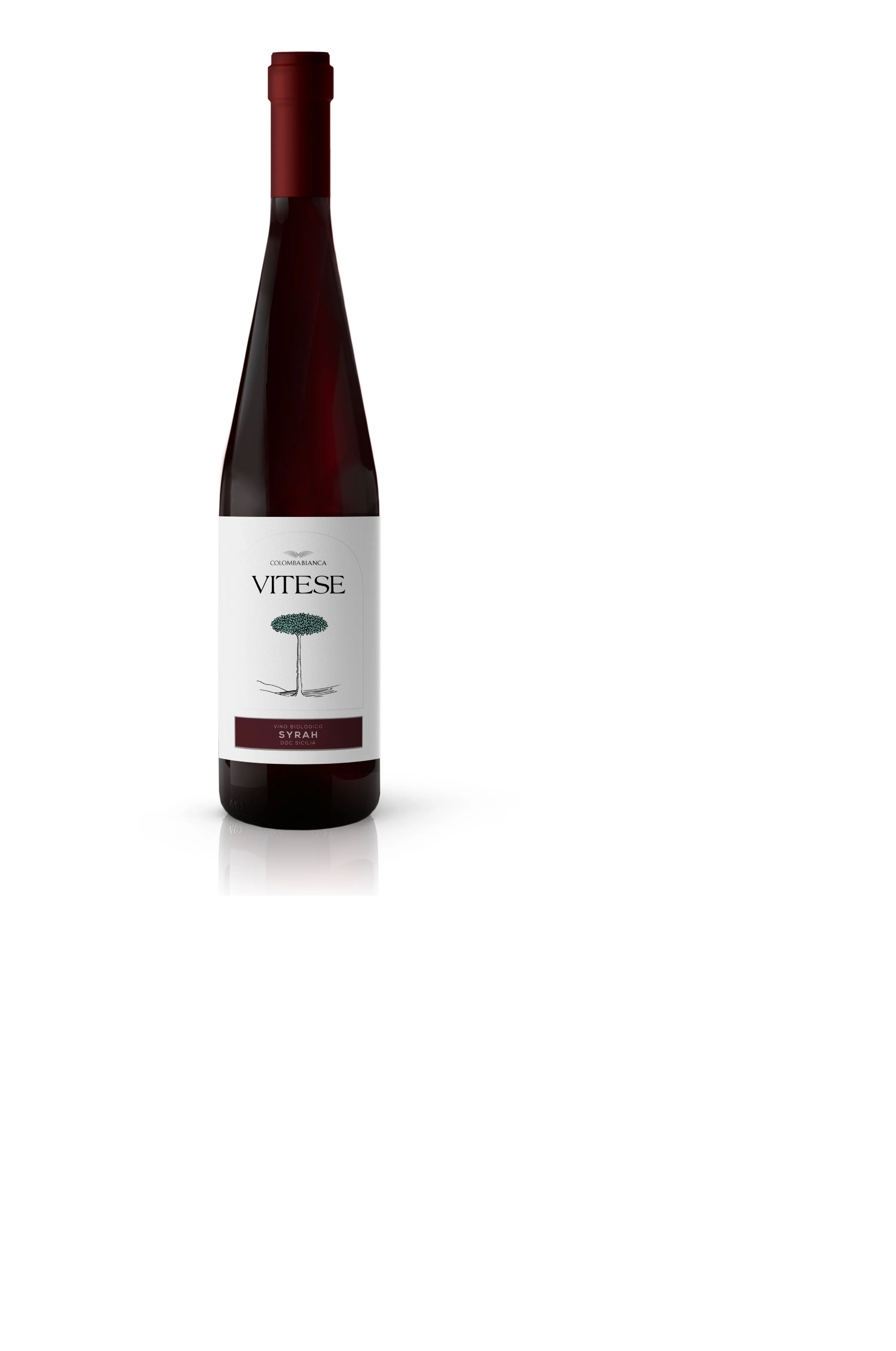 Красное вино Colomba Bianca Organic Vitese Syrah DOC Sicilia, сухое, 14%, 0,75 л