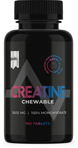 Puls Nutrition Chewable Creatine Berries tabletes, 100 gab.