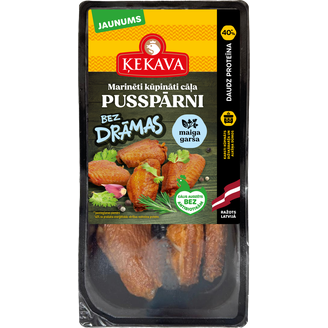 PUSSPĀRNI ĶEKAVA CĀĻA KARSTI KŪPINĀTI MARINĒTI BEZ DRĀMAS 30