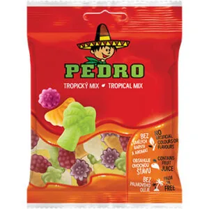 KONFEKTES ŽELEJAS PEDRO TROPICAL MIX 80G