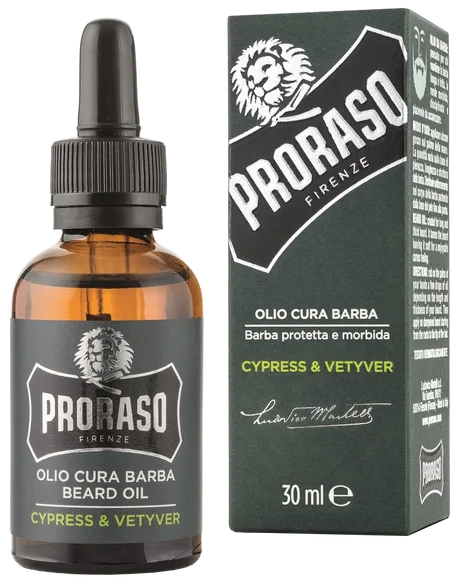 Proraso Cypress & Vetyver eļļa bārdai, 30 ml