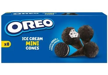 SALDĒJUMI MINI CONES OREO 8X17G