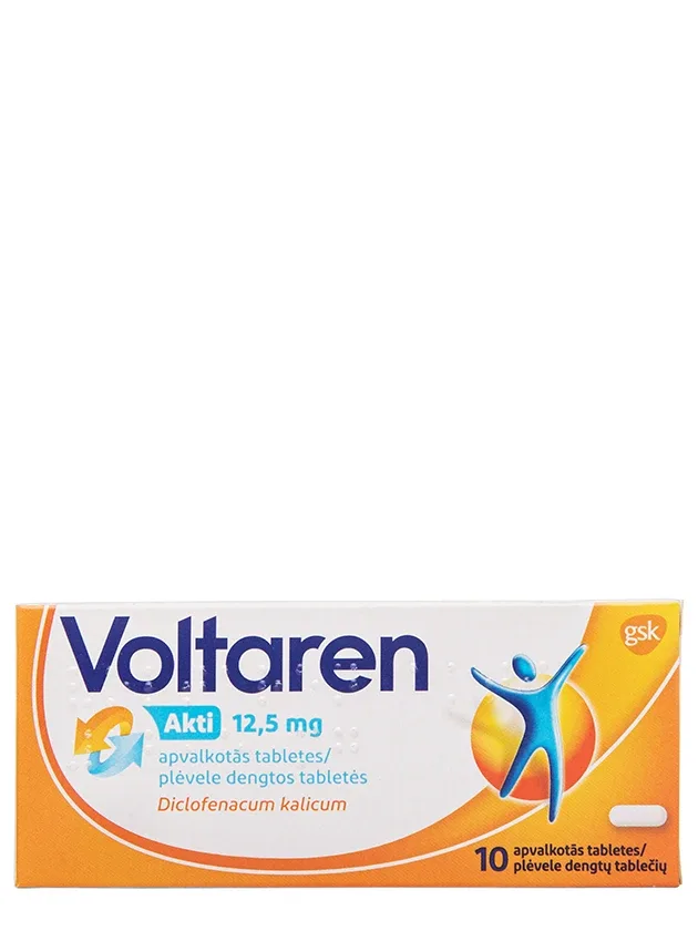 Voltaren Akti 12,5 mg, 10 tabletes