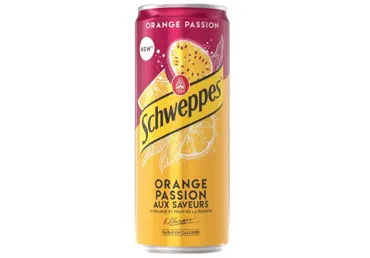 GĀZĒTS DZĒRIENS SCHWEPPES ORANGE PASSION 0,33L D