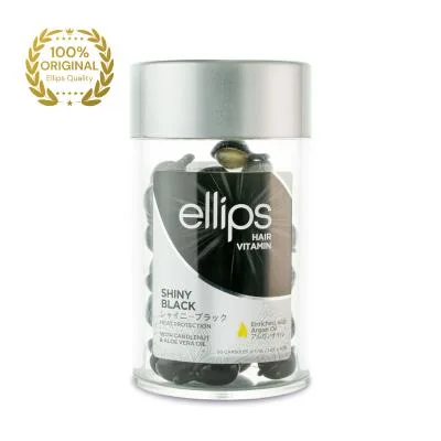 Ellips Shiny Black витаминные капсулы для тёмных волос, 50 шт.