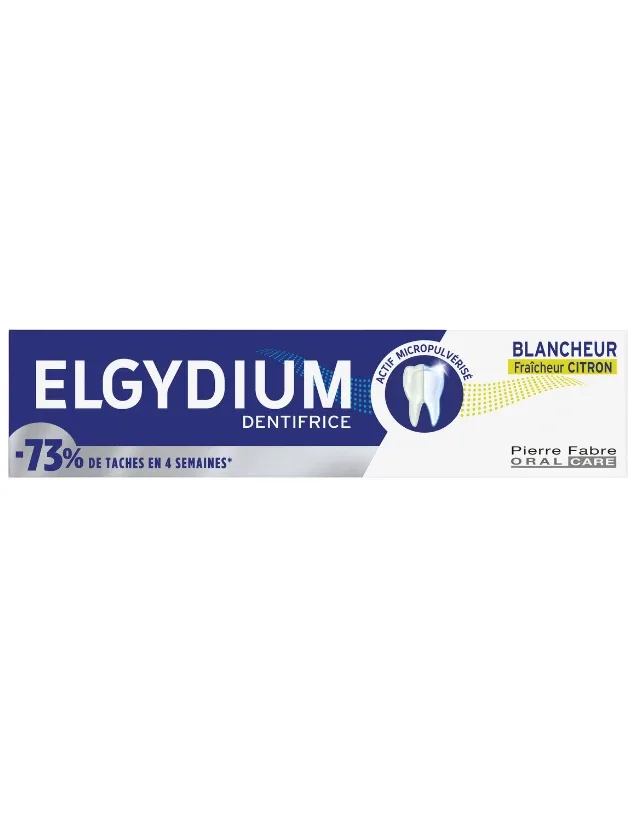 Elgydium Whitening Cool Lemon zobu pasta balinošā, citronu, 75 ml