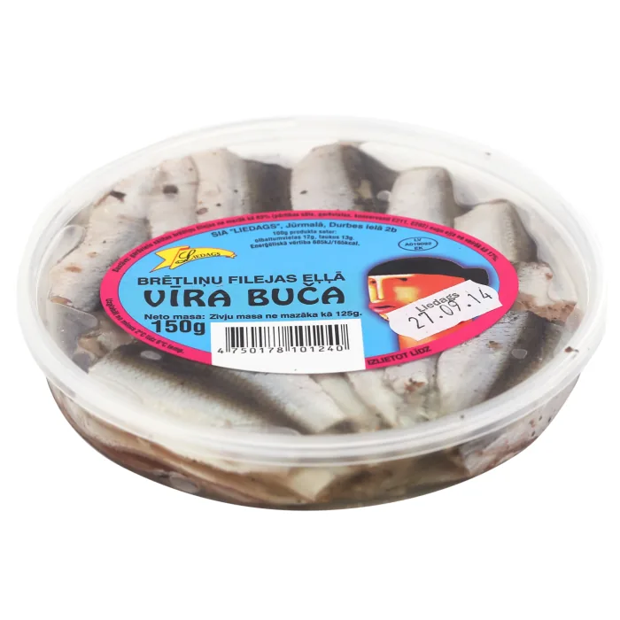 BRĒTLIŅU FILEJA VĪRA BUČA 150G/125G