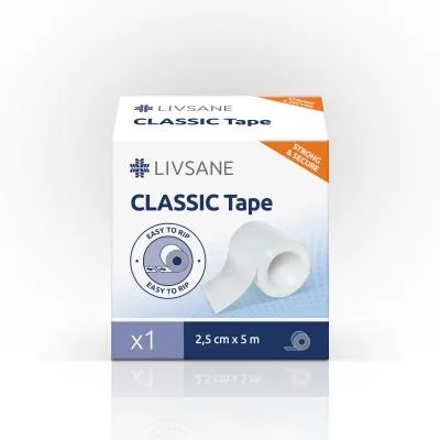 Livsane Classic Lentveida plāksteris rullī 5MX2,5 cm N1