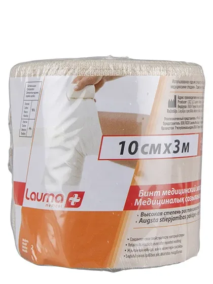 Lauma Medical elastīgā saite, 10 cm X 3 m