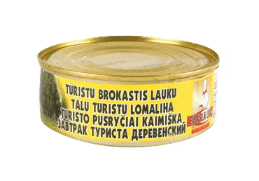 STERILIZĒTI KONSERVI BRASLA TŪRISTU BROKASTIS LAUKU 250G