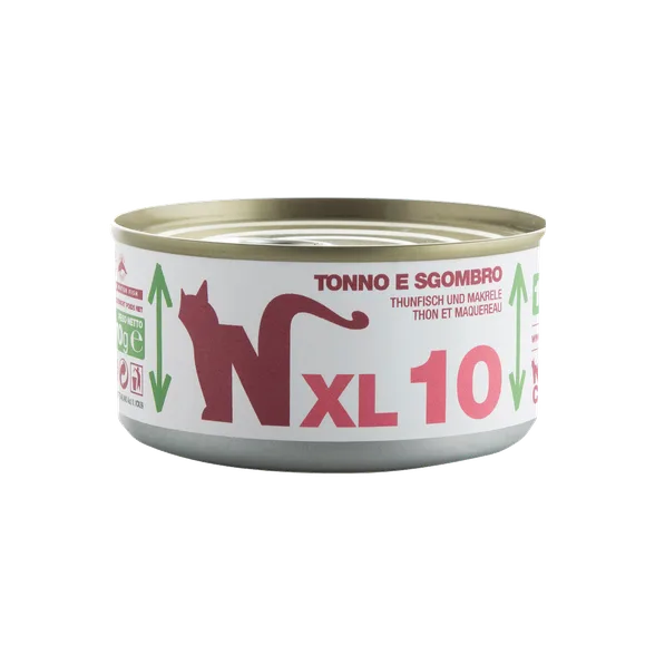 Natural Code XL 10 tuncis un skumbrija mitrā barība, 170 g