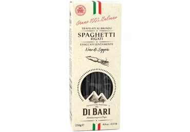 MAKARONI DI BARI SPAGHETTI RIGATI NERO DI SEPPIA 250G
