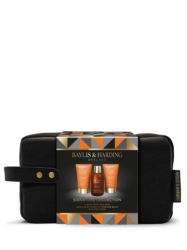 Baylis & Harding Black Pepper & Ginseng men's luxury wash bag dāvanu komplekts