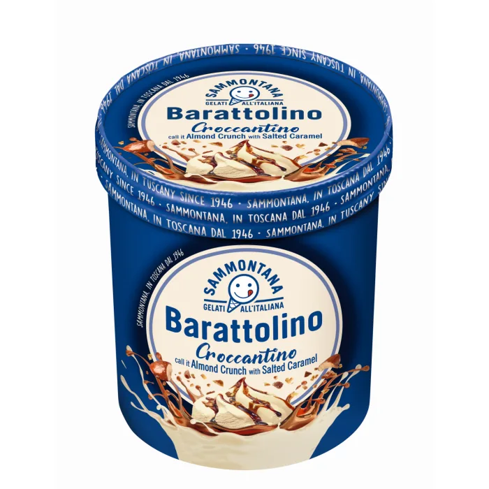 SALDĒJUMS BARATTOLINO CROCCANTINO AR SĀĻO KARAMELI 800ML/500G