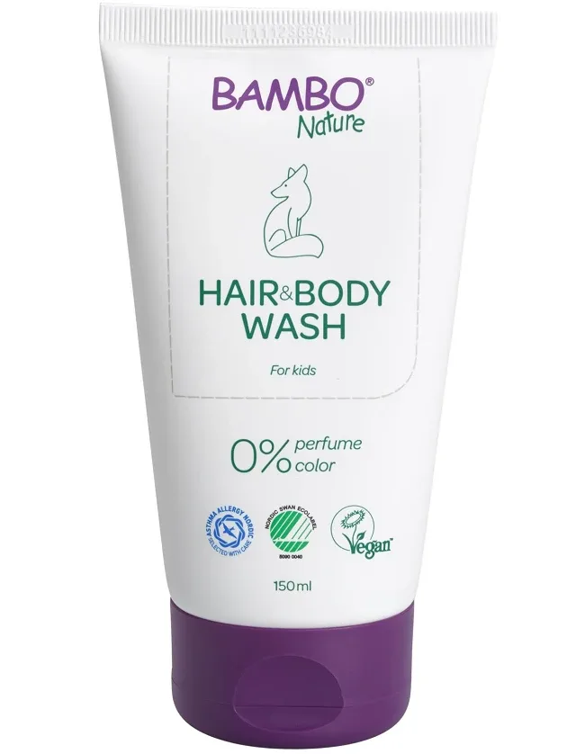Bambo Nature matu un ķermeņa mazgāšanas līdzeklis, 150 ml