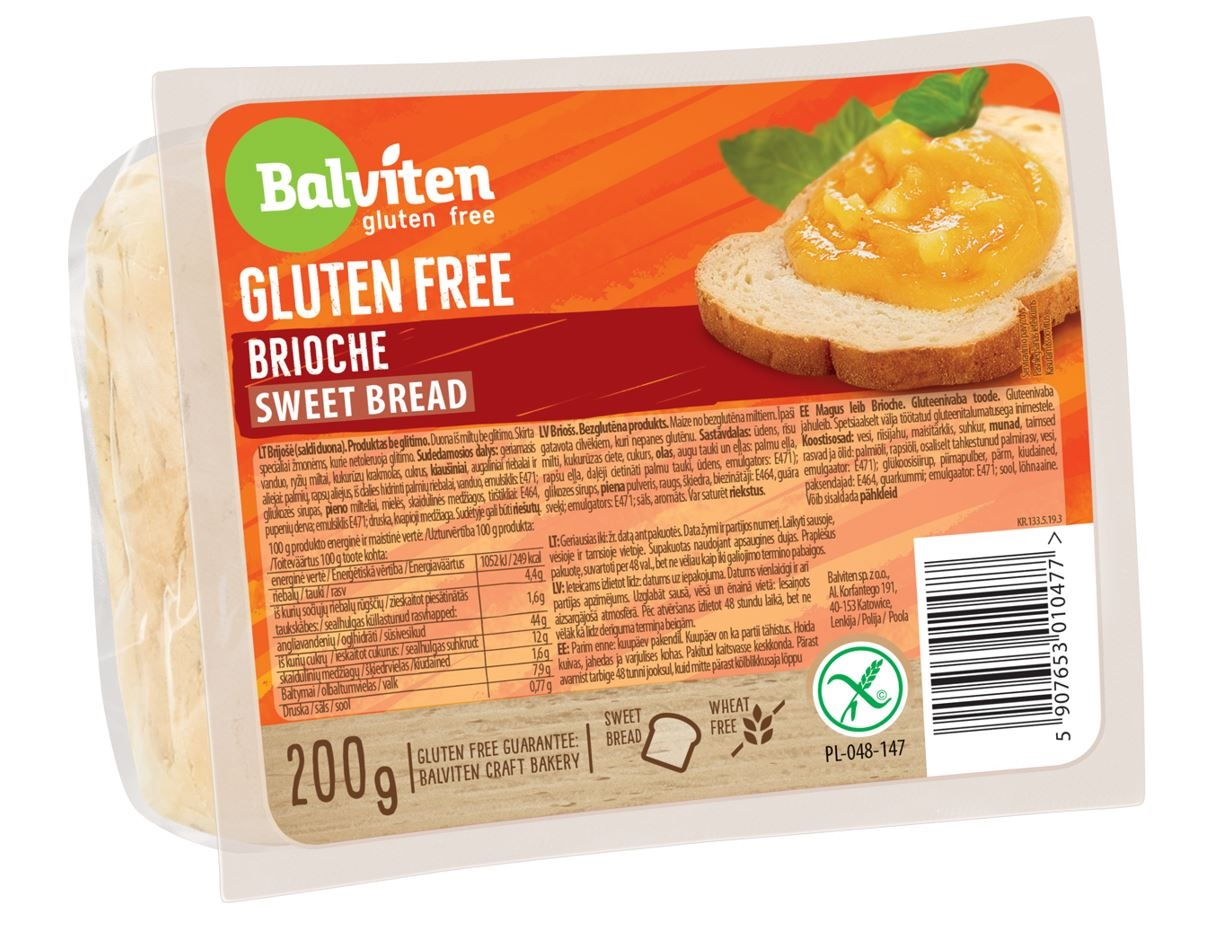 BRIOŠ SALDA MAIZE BALVITEN, BEZ GLUTĒNA, 200G