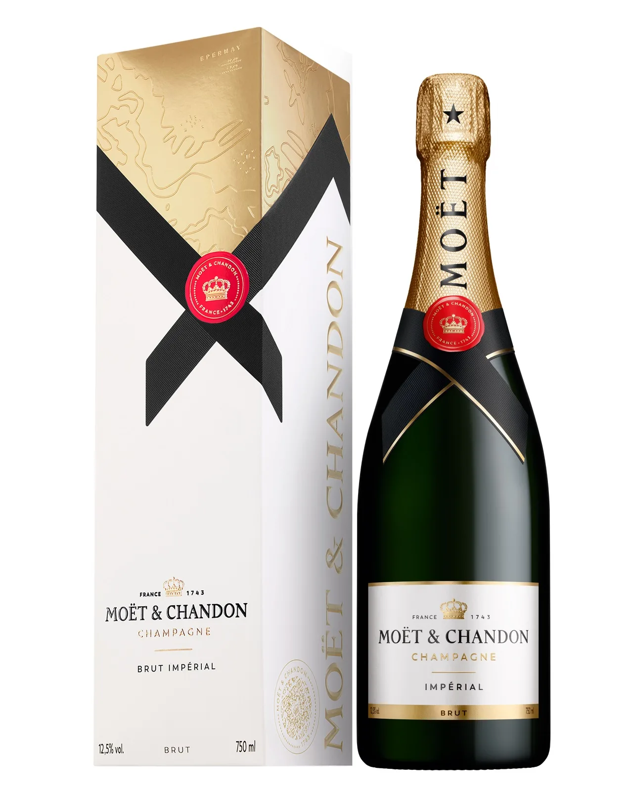 Šampanietis Moet&Chandon Imperial, brut, ar kasti, 12,5%, 0,75 l