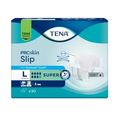 Подгузники-трусики для взрослых Tena Slip Super, размер L, 30 шт.