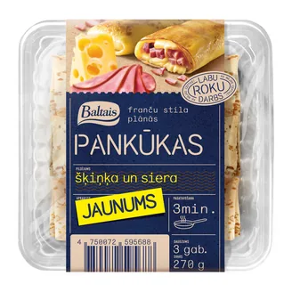 PANKŪKAS BALTAIS AR ŠĶINĶI UN SIERU 270G