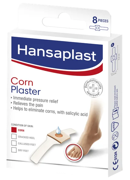 Hansaplast Corn Plaster plāksteri, 8 gab.
