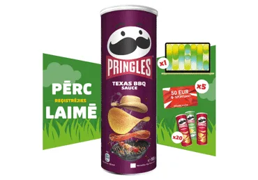 SĀĻĀ UZKODA TEXAS BBQ PRINGLES 165G