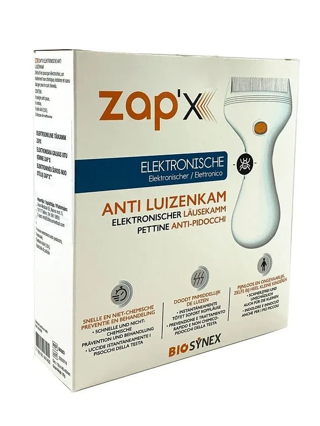 Zapx Anti-Lice Comb Utu ķemme elektroniskā, 1 gb.
