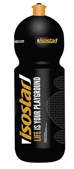 Isostar 650 ml black finisher sports pudele, 1 gab.