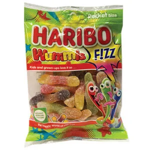 KONFEKTES ŽELEJAS HARIBO WUMMIS FIZZ 100G