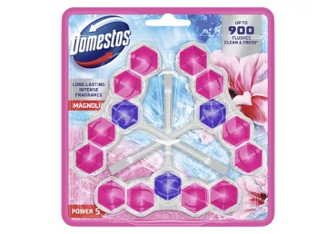 TUALETES ATSVAIDZINĀTĀJS DOMESTOS POWER 5 MAGNOLIA 3X50G