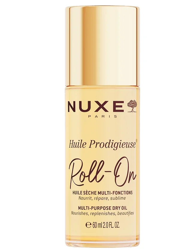 Nuxe Huile Prodigieuse Roll-On sausā eļļa sejai un ķermenim, 60 ml