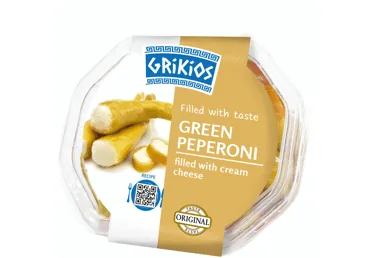 ZAĻIE PIPARI AR SVAIGĀ SIERA PILDĪJUMU GRIKIOS 200/150G