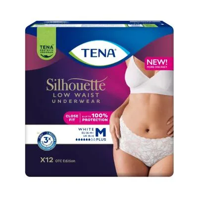 Tena Silhouette higiēniskās biksītes baltas M N12