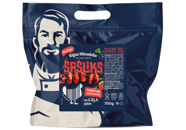CĀĻA ŠAŠLIKS SARKANAJĀ MARINĀDĒ RĪGAS MIESNIEKS 700G