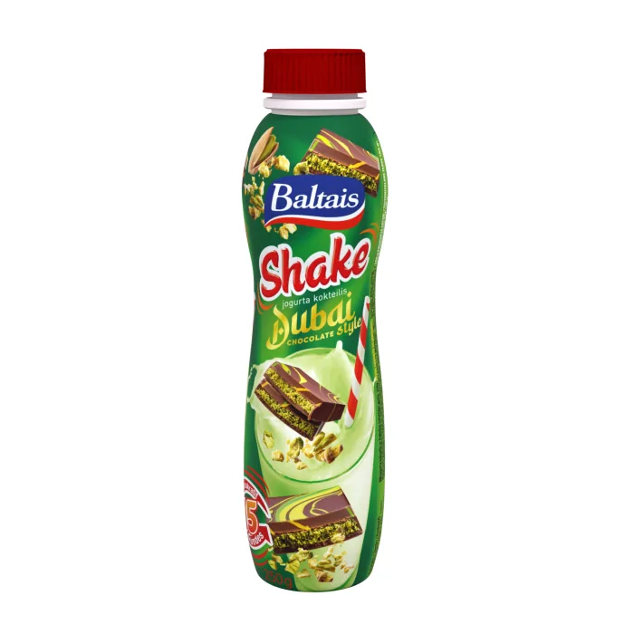 JOGURTA KOKTEILIS BALTAIS SHAKE AR DUBAJAS ŠOKOLĀDES GARŠU 250G