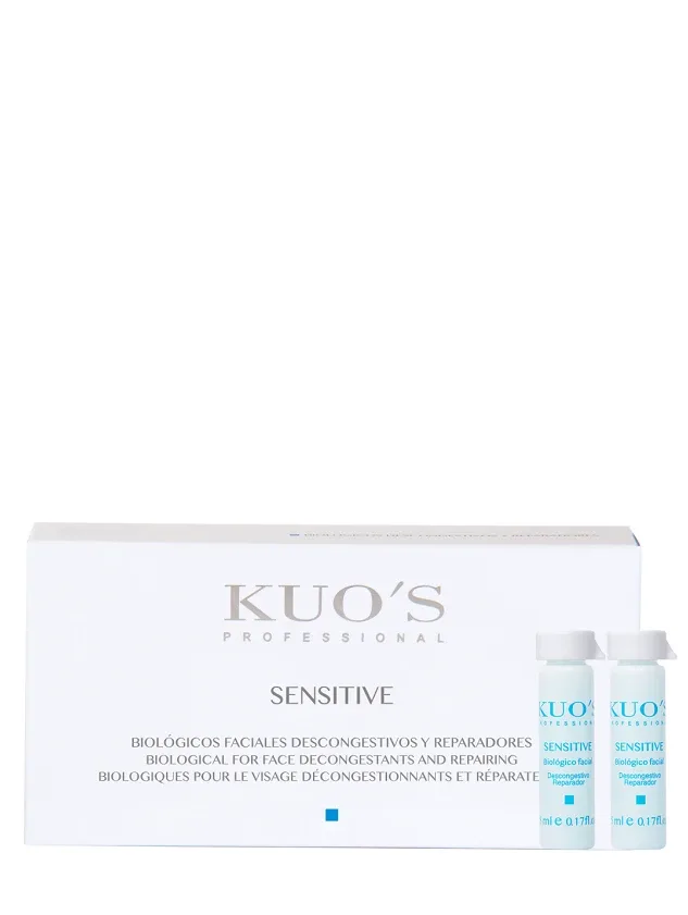 Kuo`s Sensitive bioloģiskais koncentrāts sejai, 6 x 5 ml