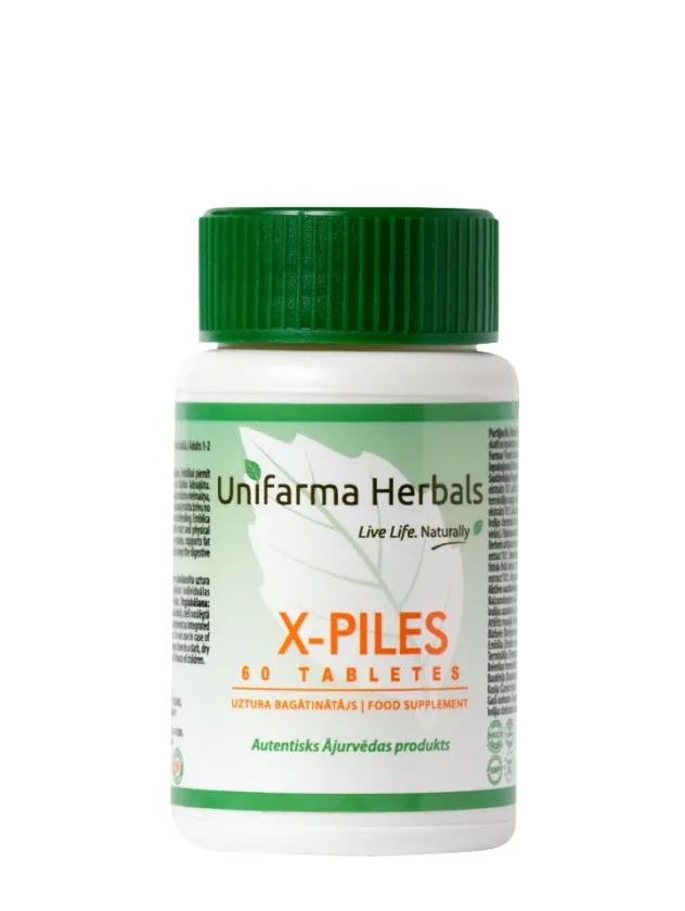 Unifarma Herbals X-Piles tabletes, 100 gb.