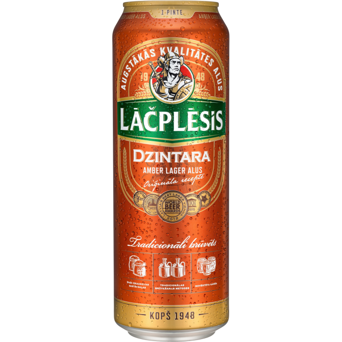 ALUS LĀČPLĒSIS DZINTARA 4,8% 0,5L SKĀRDENE