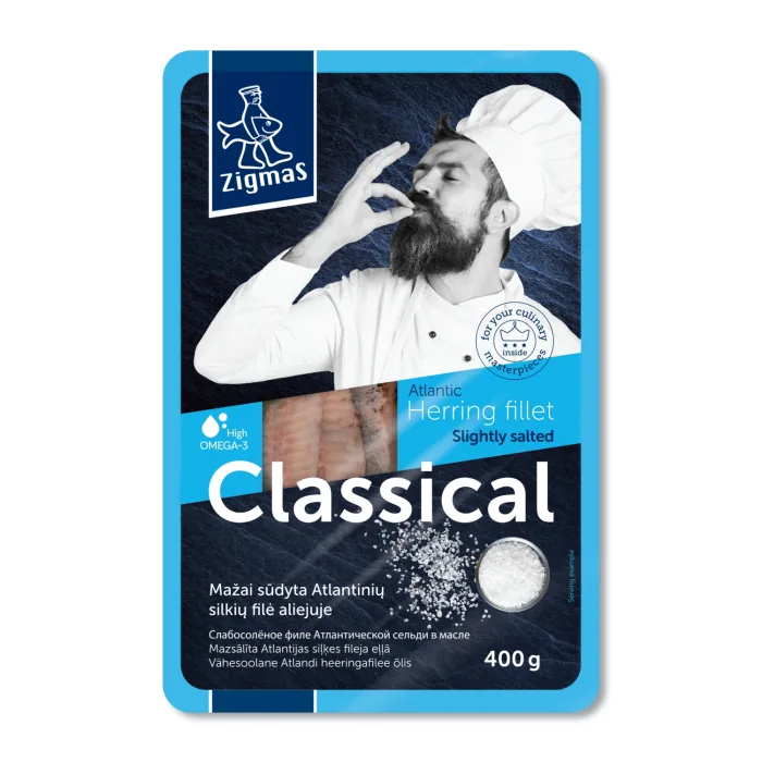 SIĻĶES FILEJA ZIGMAS CLASSICAL MAZSĀLĪTA EĻĻĀ 400G/320G