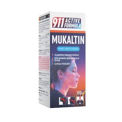 911 Active Formula Herbal mukaltīns eliksīrs 100 ml