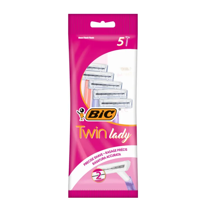VIENREIZLIETOJAMIE SKUVEKĻI SIEVIETĒM BIC TWIN LADY AR DIVIEM ASMEŅIEM 5GAB.