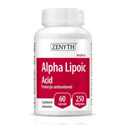 Zenyth Alpha Lipoic Acid 250 mg kapsulas N60