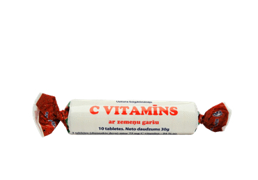 UZTURA BAGĀTINĀTĀJS C VITAMĪNS VITAMINKA C AR ZEMEŅU GARŠU 30G 10GAB