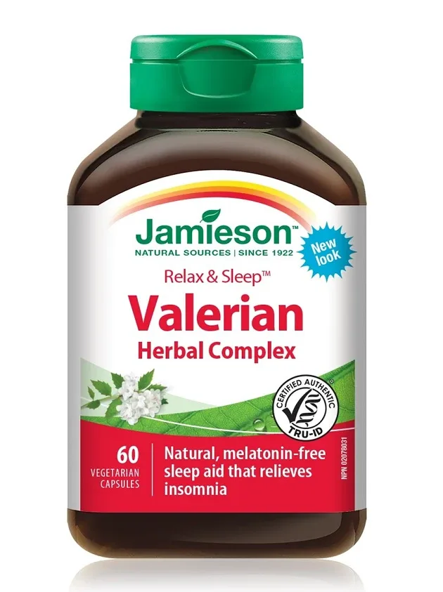 Jamieson Relax & Sleep veģetāras kapsulas, 60 gb.