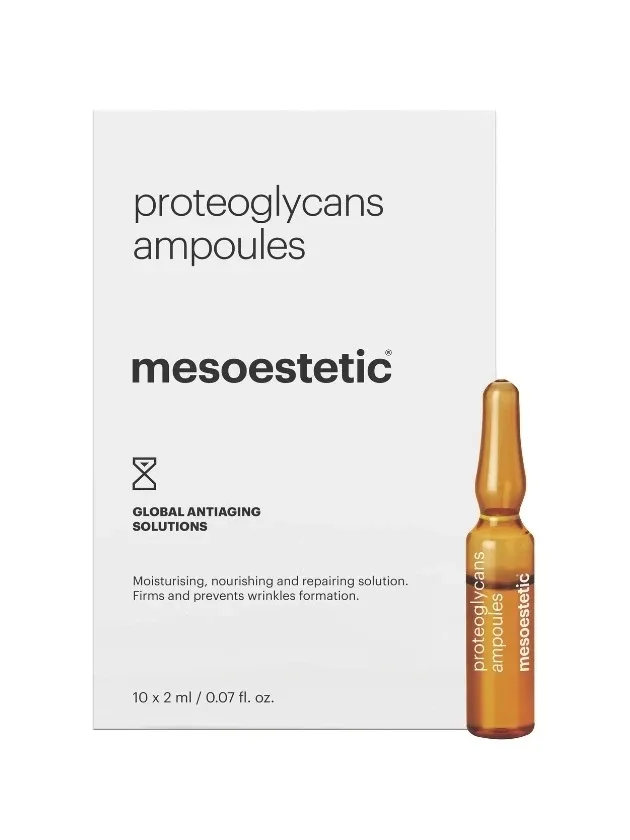 Mesoestetic Proteoglycans Ampulas ādas elastībai un mitrināšanai, 10 x 2 ml