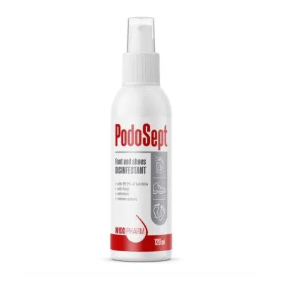 Midopharm Podosept Dezinfekcijas Aerosols pēdām un apaviem 120 ml