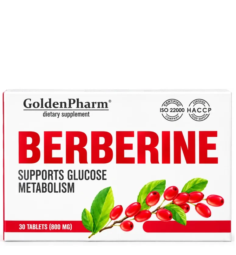 Goldenpharm berberine tabletes, 30 gb.